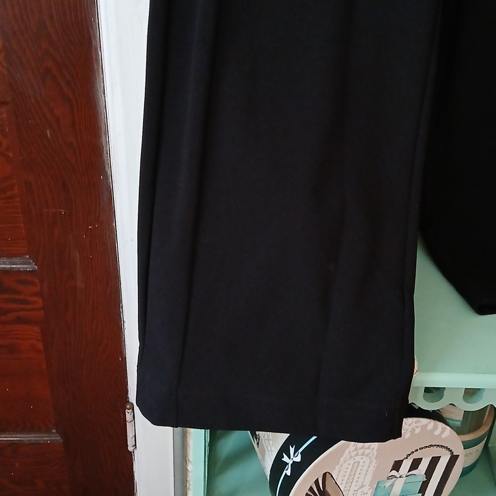 New Loft L Petites Bkack Wide Leg Pants - Picture 5 of 10